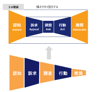 蝶ネクタイモデル構図の説明